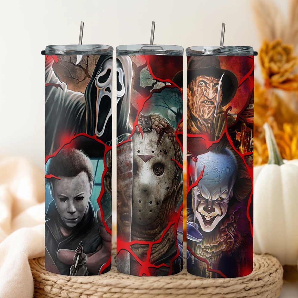 20oz Halloween friends tumblers